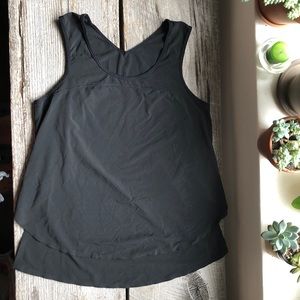 Lulu lemon black moisture-wicking tank